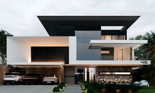 No.4 Steel and Wood Villa