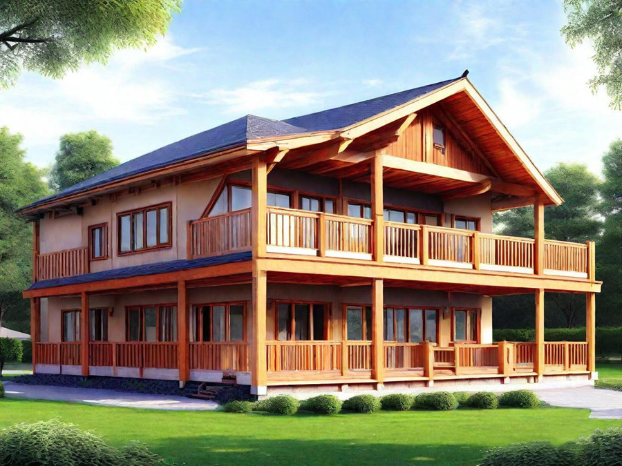 The construction process of steel-wood s